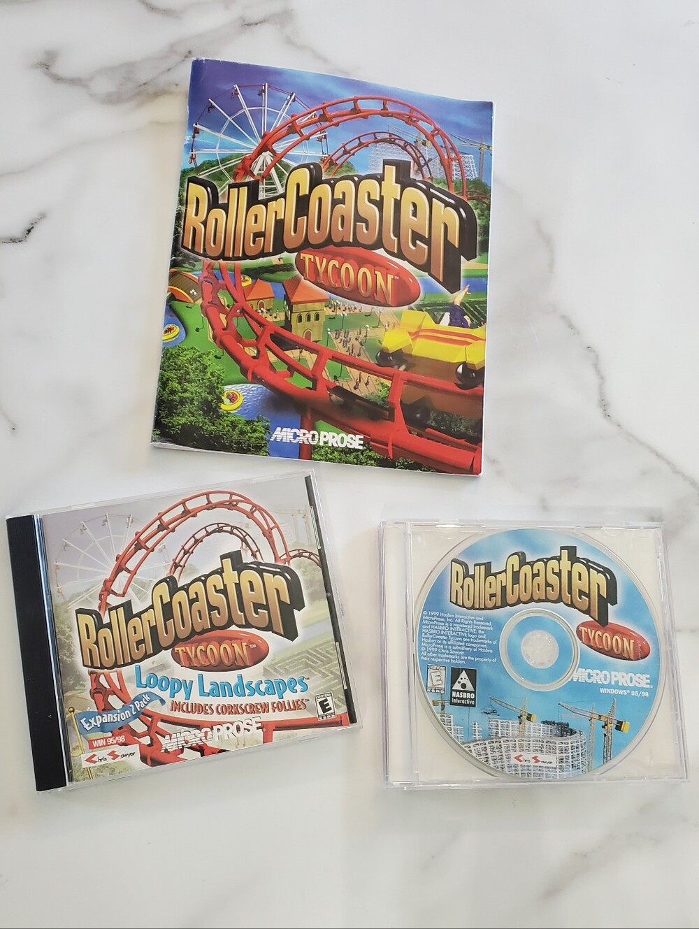 Roller Coaster Tycoon PC Game & Loopy Landscapes Expansion PC Game